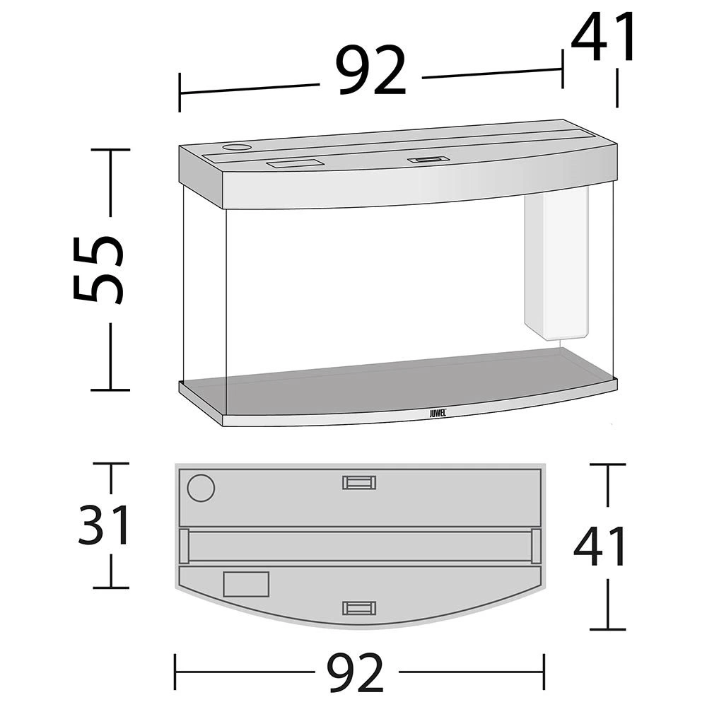Juwel Aquarium VISION 180 Hvid